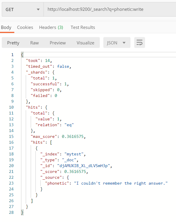 Search with phonetic analysis plugin - Chen Riang's Blog