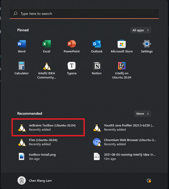 Running IntelliJ IDEA in WSLg (Window 11) - Chen Riang's Blog